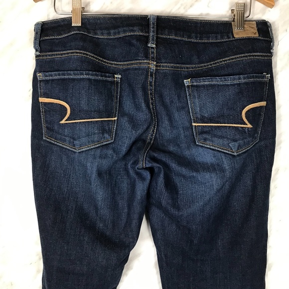 👻American Eagle Skinny Jeans Medium Wash 8 L 🐝 - Picture 4 of 10
